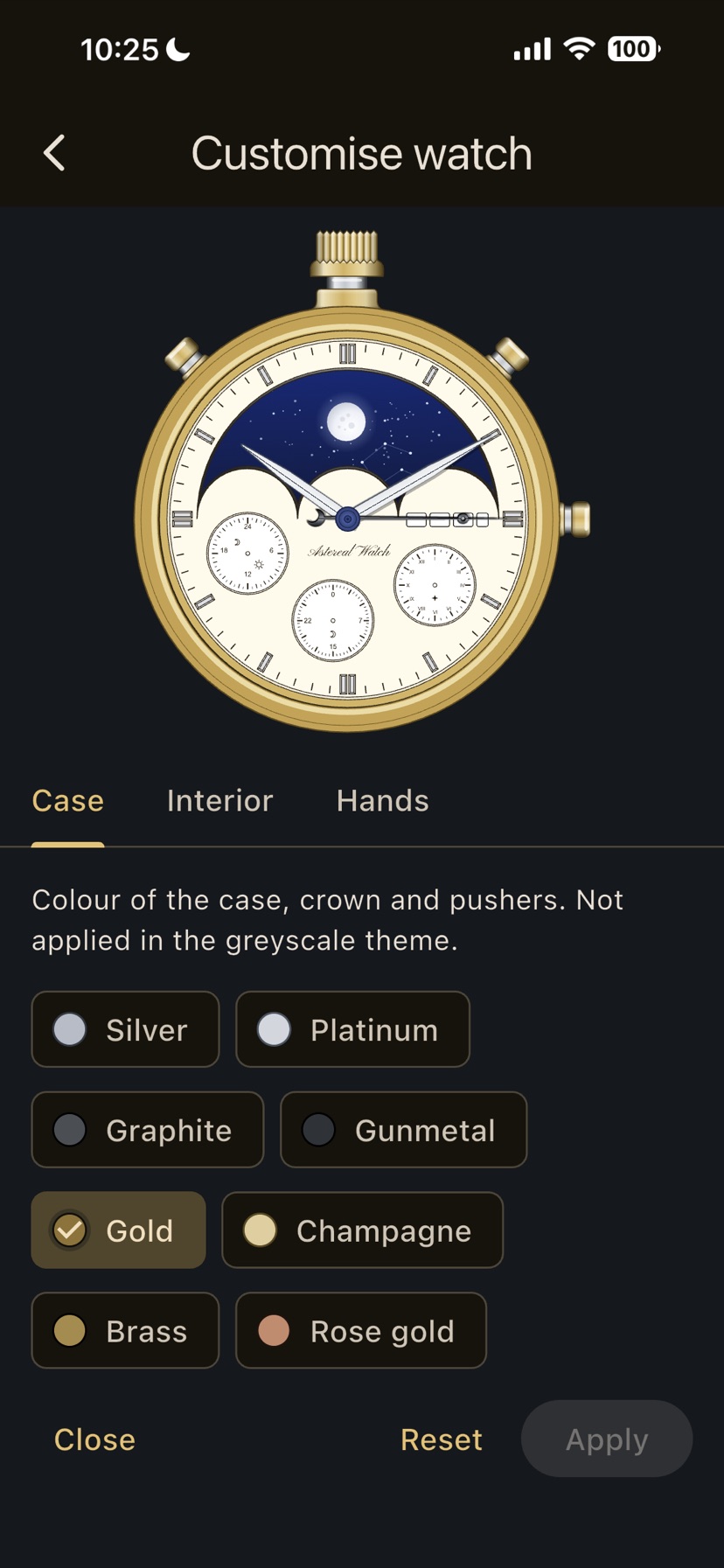 Personalizza l'orologio
