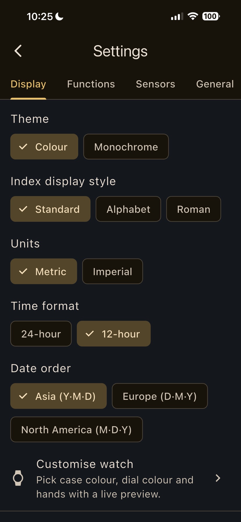 Impostazioni di visualizzazione
