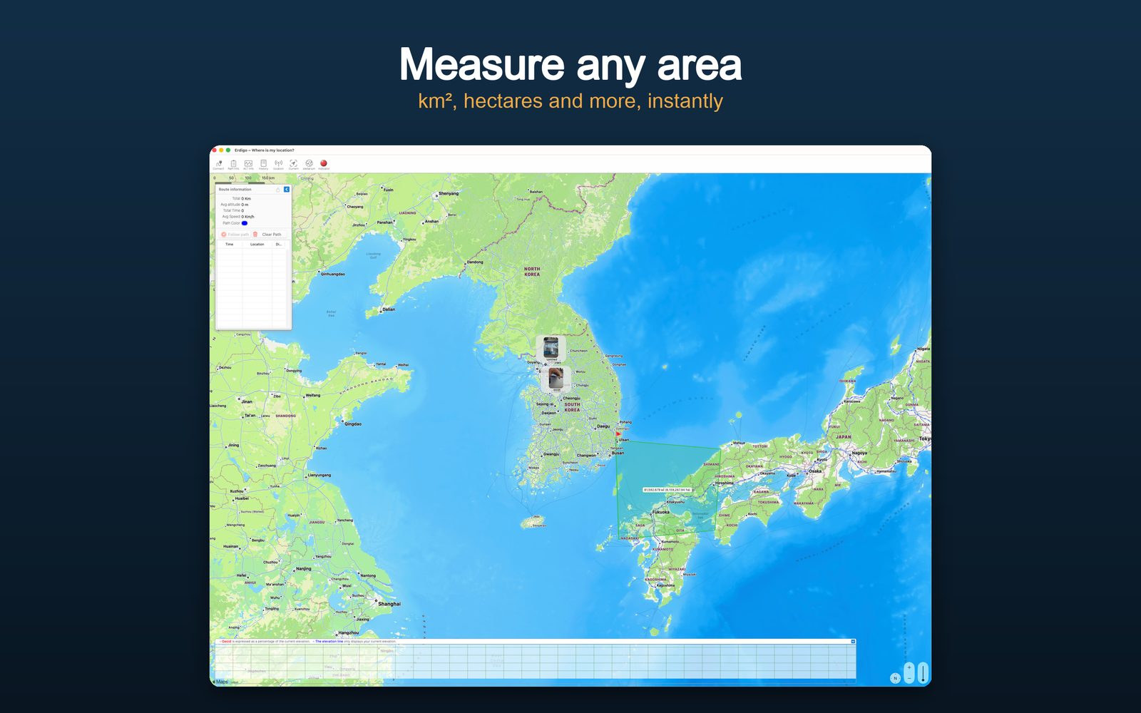 Misurazione dell'area